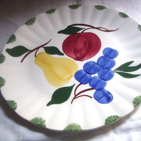 2 BLUE RIDGE Southern Pottery Bountiful Dinner Plates - Picture 3 of 10